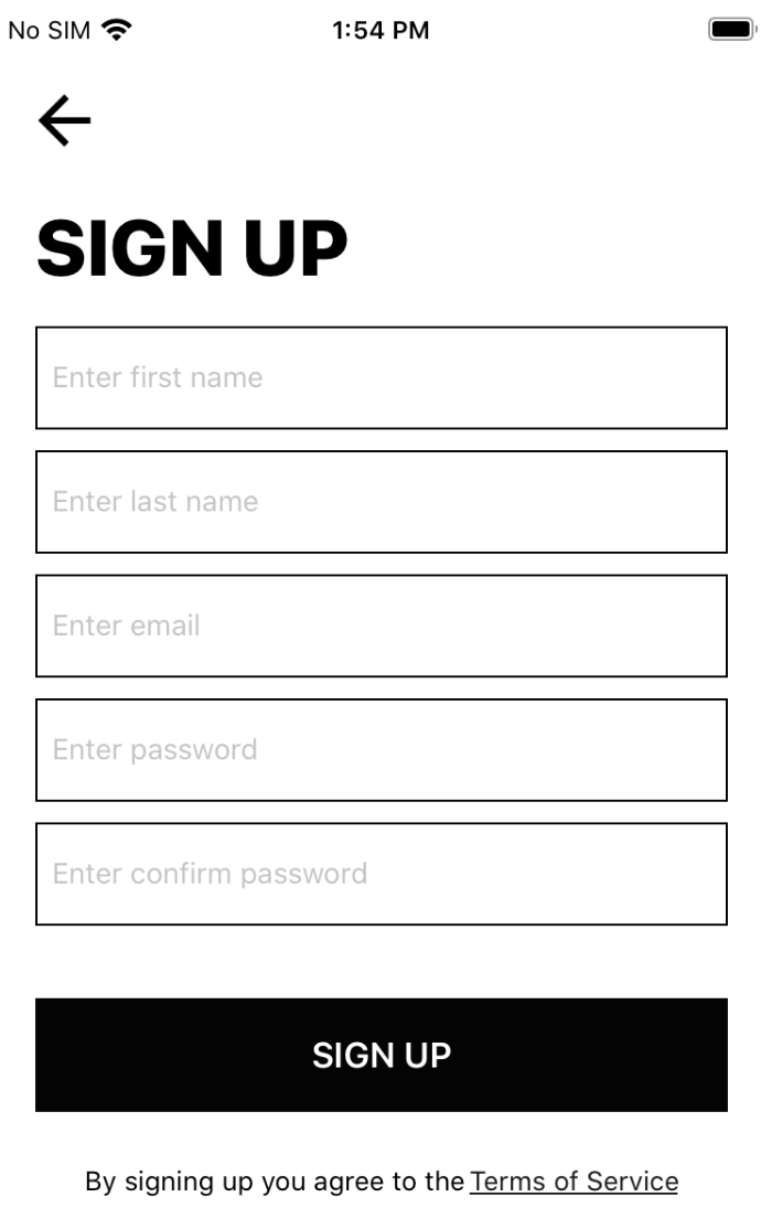 Collector account information entry